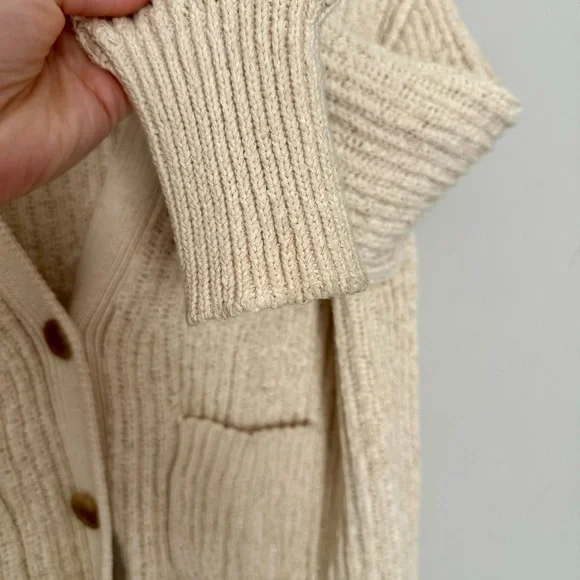 J. CREW Cropped Patch Pocket Beach Cardigan Sweater - Picture 7 of 14